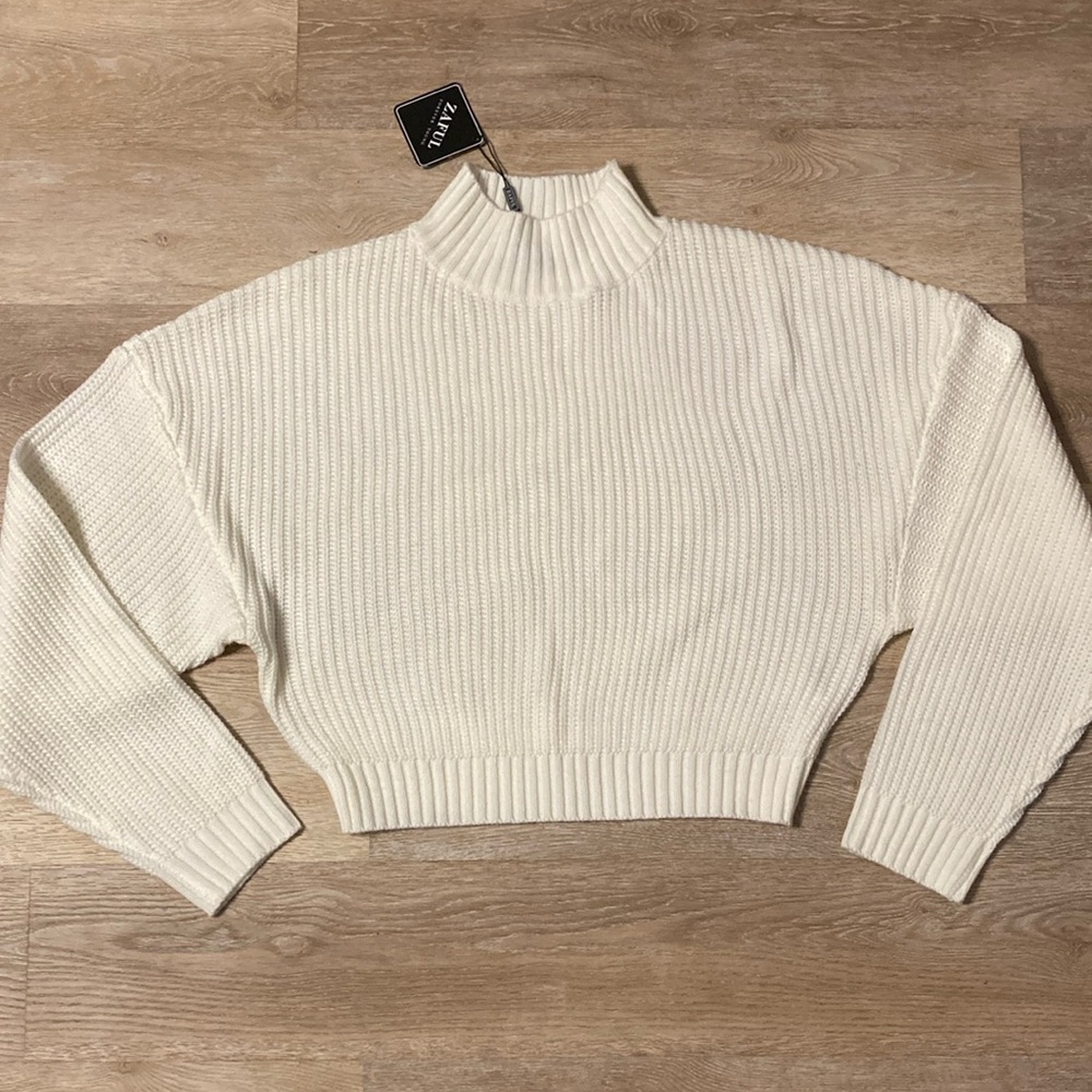 Zaful Women's Cropped Sweater